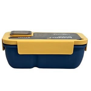 850ML 2-part compact plastic lunch box, durable and handy food storage container, perfect for meals, snacks, and portioned storage.