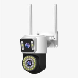 V380PRO 4K Ultra HD Dual Lens WiFi PTZ Camera with night vision, two-way audio, and AI human motion tracking for advanced home and office surveillance.